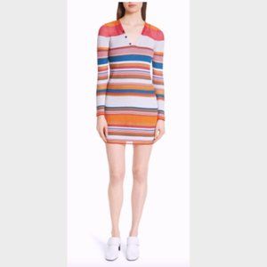 rag & bone Katie metallic stripe dress